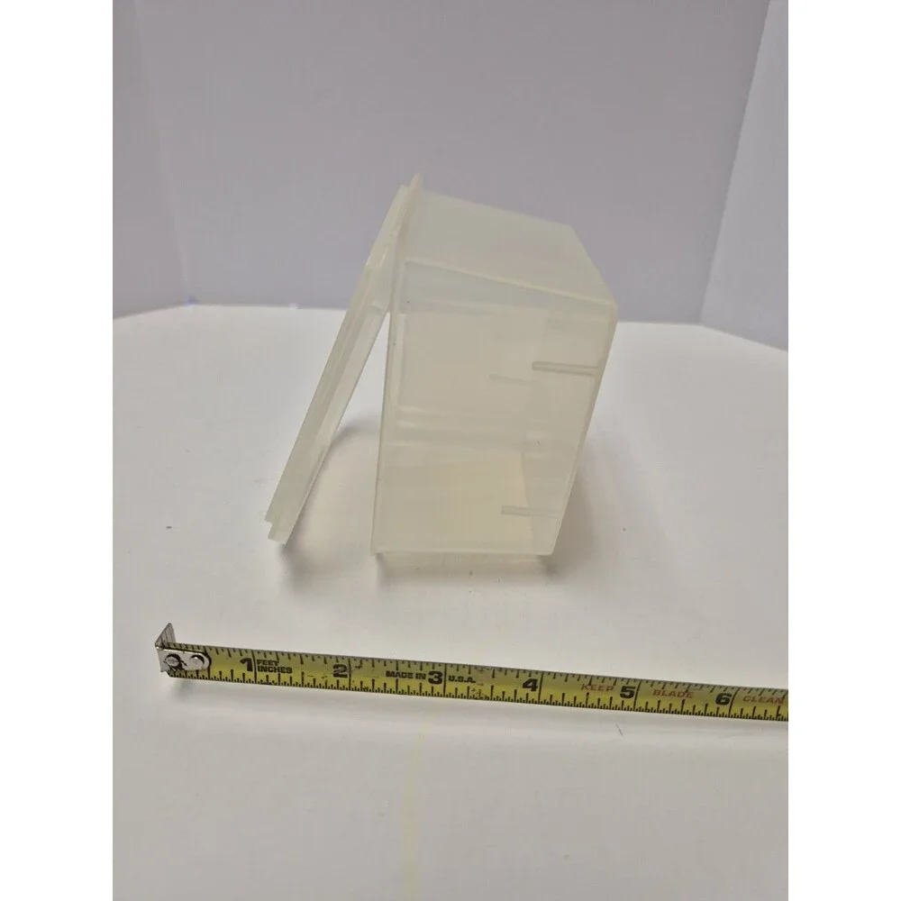 Vintage Clear Plastic Kraft Singles Cheese Container Snap Close Lid